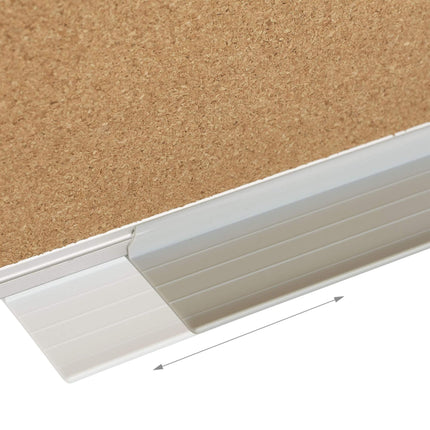 Combination of bulletin board and magnetic board