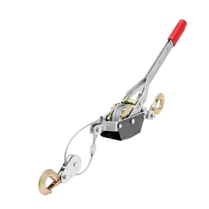 Come Along Winch, 2 Ton, 12 ft Steel Cable, 2 Hooks