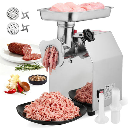 Commercial #12 Meat Grinder, 850W, Sausage Stuffer