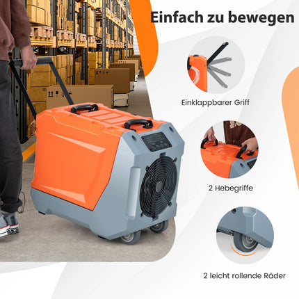 Kommerzieller Luftentfeuchter 85L-Tag, Pumpe, 24-Stunden-Timer