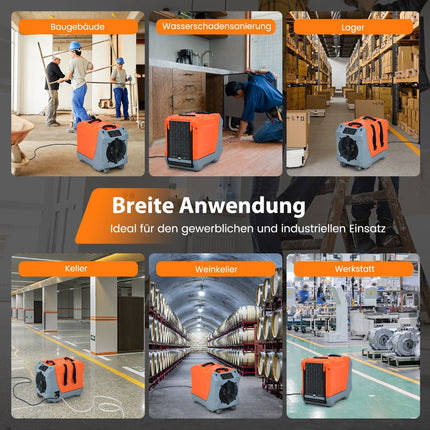 Kommerzieller Luftentfeuchter 85L-Tag, Pumpe, 24-Stunden-Timer