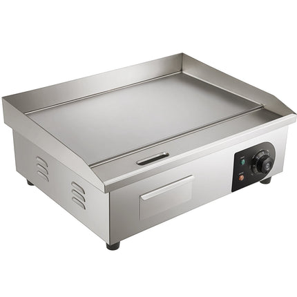 Commercial Electric Countertop Griddle, 3000W 21x12 in