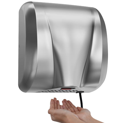 Commercial Hand Dryer, 1800W, Stainless Steel, HEPA