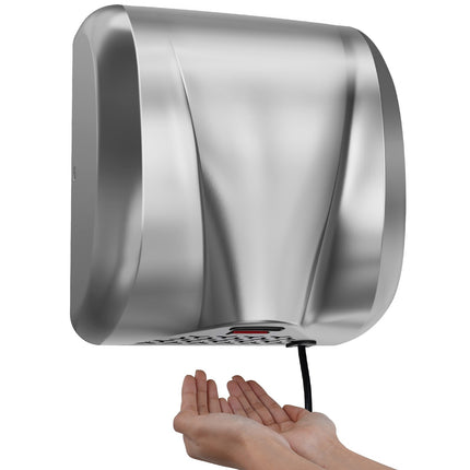 Commercial Hand Dryer, 1800W, Stainless Steel, HEPA
