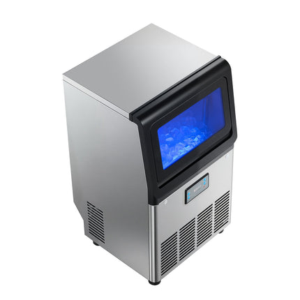 Commercial Ice Maker 36 kg Day, 6 kg Bin, Self-Cleaning