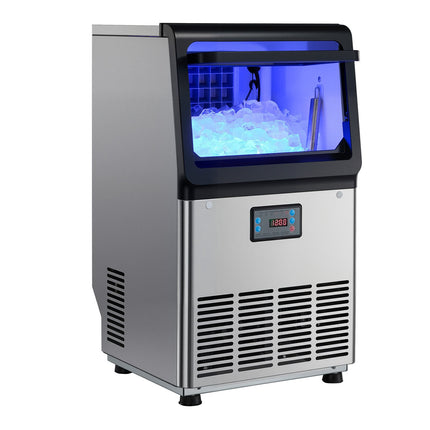 Commercial Ice Maker 41 kg 24h, 6 kg Bin, Stainless