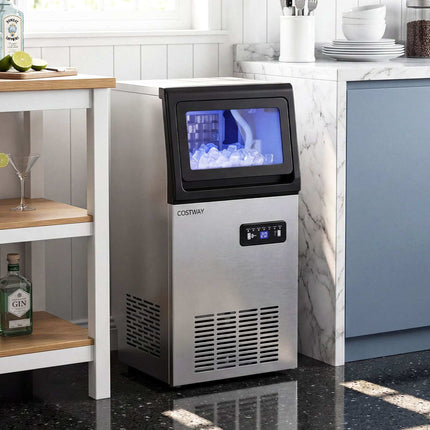 Commerciële ijsmachine, 50 kg/dag, opslagcapaciteit 11 kg