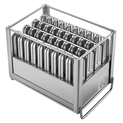 Commercial Popsicle Molds, 40-Cavity Stainless Steel with Sticks