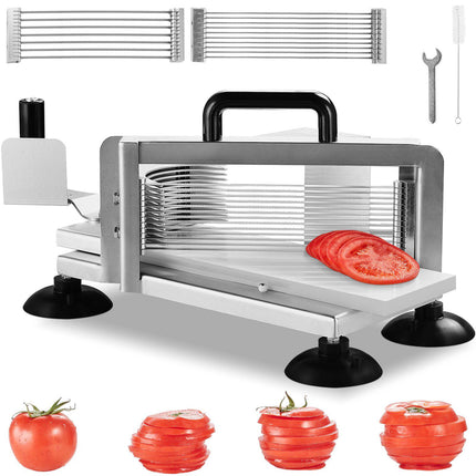 Commercial Tomato Slicer, Manual, 3 Slice Sizes, Stainless Steel