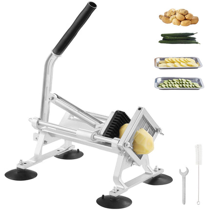 Commercial Vegetable Slicer, 1/4-Inch Manual, Steel Blade