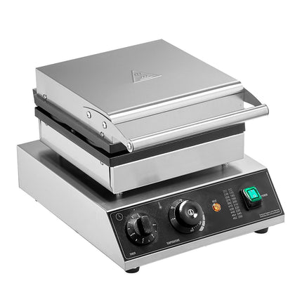 Commercial Waffle Maker, 4-Round, 1750W, Timer Control