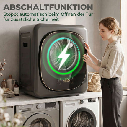 Kompakter 4 kg Wäschetrockner – Touch-Steuerung, 5 Programme