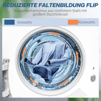 Kompakter Wäschetrockner, 4 kg Fassungsvermögen, 5 Programme, Timer