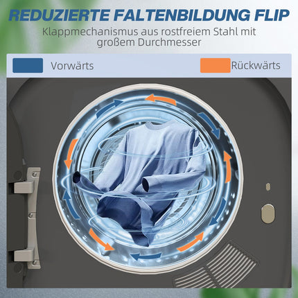 Kompakter Wäschetrockner mit UV-Sterilisation, 4 kg Fassungsvermögen