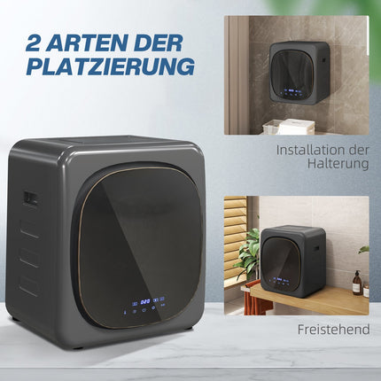 Kompakter Wäschetrockner mit UV-Sterilisation, 4 kg Fassungsvermögen