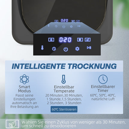 Kompakter Wäschetrockner mit UV-Sterilisation, 4 kg Fassungsvermögen