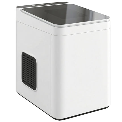 Compact Ice Maker, Self-Cleaning, 1.5L Tank, White