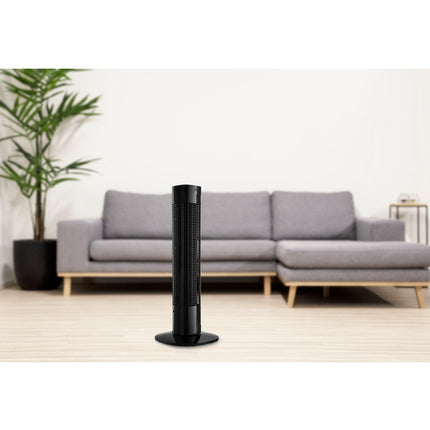 Ventilateur tour compact 80 cm avec télécommande et minuterie