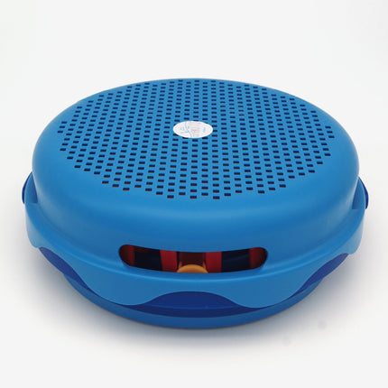 Compactoys plážový kbelík s hračkami na písek 7 v 1, modrý