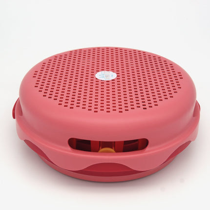 Compactoys plážový kbelík s hračkami na písek 7 v 1, červený