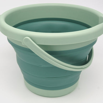 Compactoys Eco Beach Bucket With Sandbox Toys 7 In 1, Green
