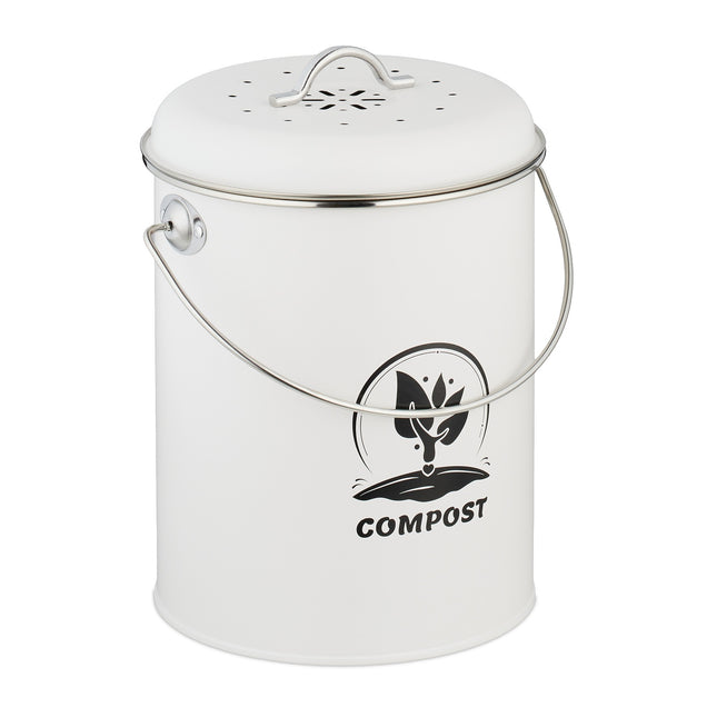 Compost Bin with Odour Filter, 5.5 Litre Capacity