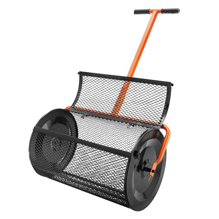 Compost Spreader Roller, 24 In Wide, Adjustable Handle