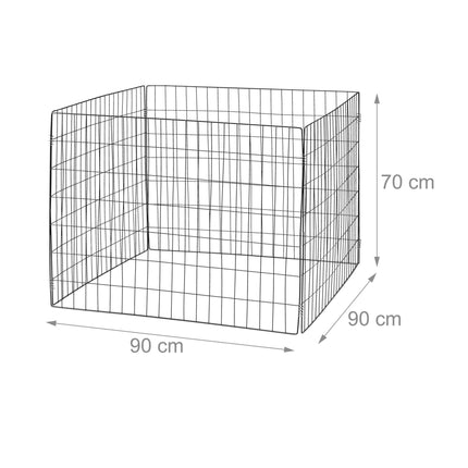 Composts made of metal 3 pcs black