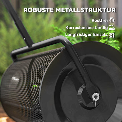 Kompoststreuer 300L mit T-Griff für Rasen