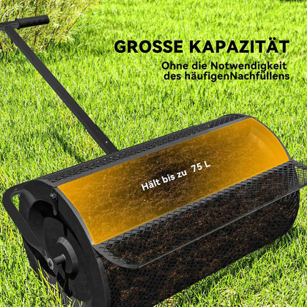 Kompoststreuer 300L mit T-Griff für Rasen
