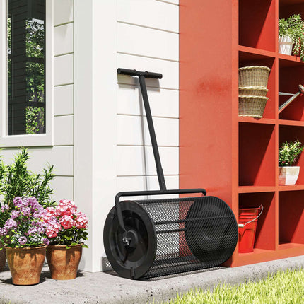 Kompoststreuer 300L mit T-Griff für Rasen