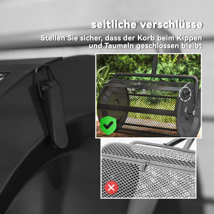 Kompoststreuer 300L mit T-Griff für Rasen