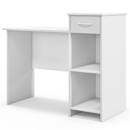Computer Desk With Adjustable Shelf, Drawer, Cable Hole