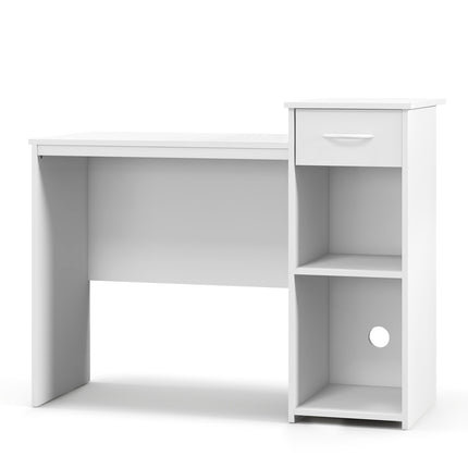 Computer Desk With Drawer, Adjustable Shelf, Cable Hole
