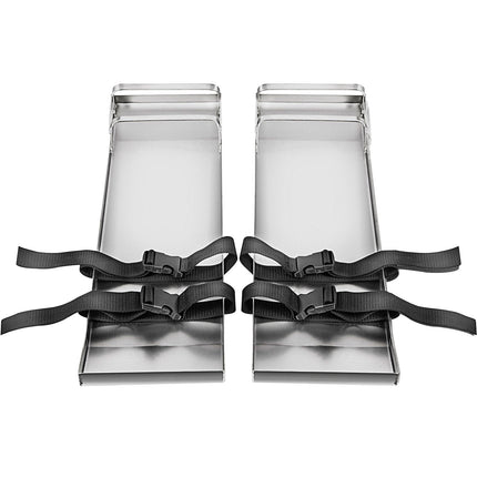 Concrete Knee Boards, 30 x 8 in Stainless Steel Pair