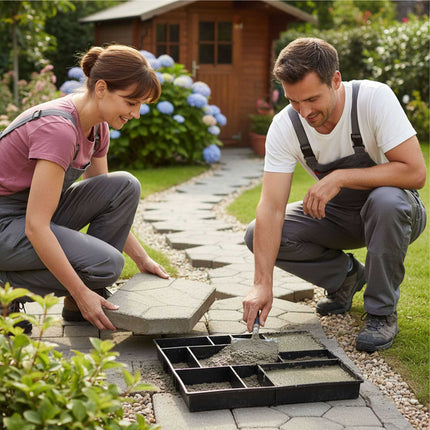Concrete Paving Mould Set, 10 Chambers, 40 x 45 cm
