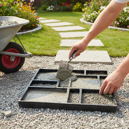 Concrete Paving Mould Set, 10 Chambers, 40 x 45 cm
