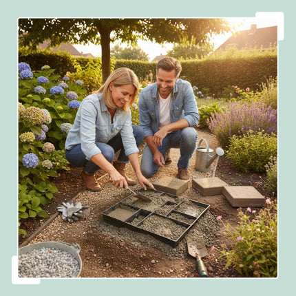 Concrete Paving Mould Set, 10 Chambers, 40 x 45 cm