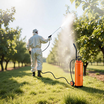 Concrete Sprayer, 17L 304 Stainless, Cart, 1.2–3m Hose