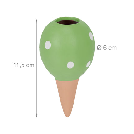 Cône d'argile verte, lot de 4