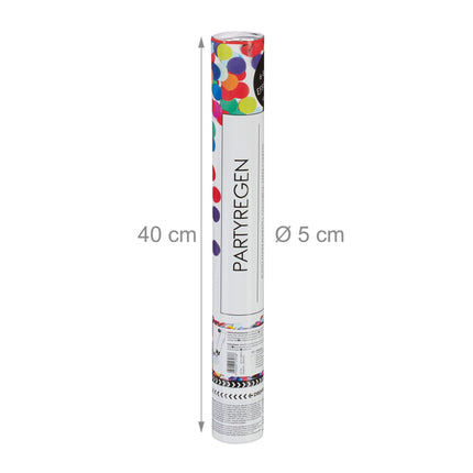 Confetti cannon 40 cm colorful