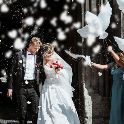 Canon à confettis cœurs 40 cm