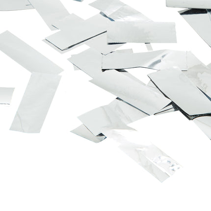 Confetti cannon 40 cm silver