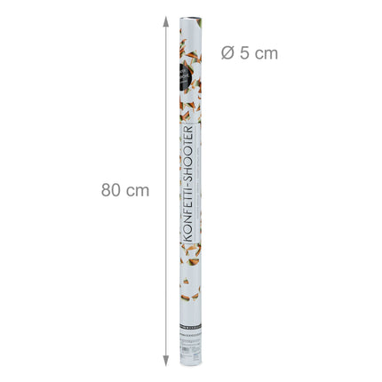 Confetti cannon 80 cm gold