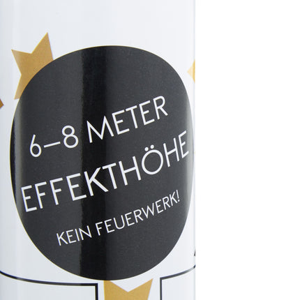 Konfettikanone goldene Sterne