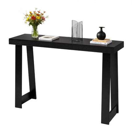 Console Table 118 cm, Narrow Entryway Sofa Table, Black