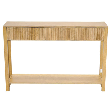 Console Table 120 cm, Narrow with Drawers and Shelf