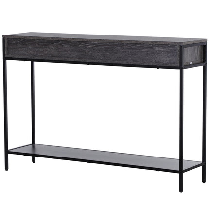 Stahl-Konsolentisch mit Schubladen und Ablage, 120 x 30 x 81,5 cm