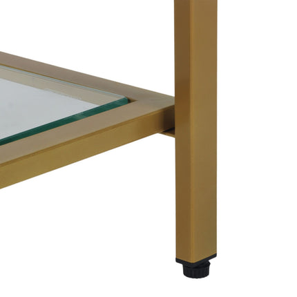 Console Table with 3 Glass Shelves – Modern Design