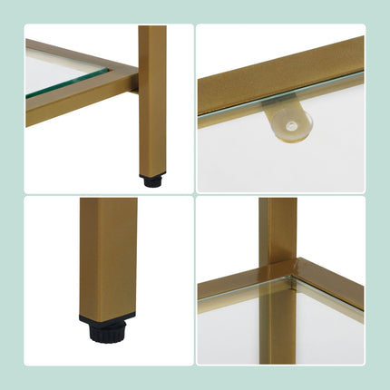 Console Table with 3 Glass Shelves – Modern Design